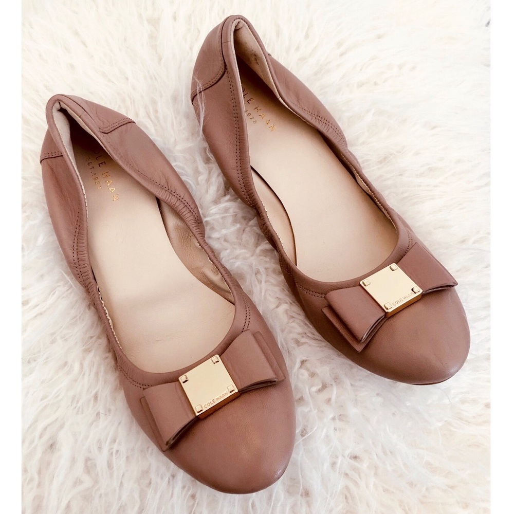 Cole Haan Tali Bow ballet flats in Maple Sugar